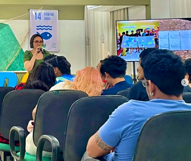 A coordenadora do PaCTAS, Taciana Coutinho, participou como palestrante do encerramento da VIII Mostra de Ciências Agrárias &amp; II Mostra de Biologia e Química, no INC/UFAM